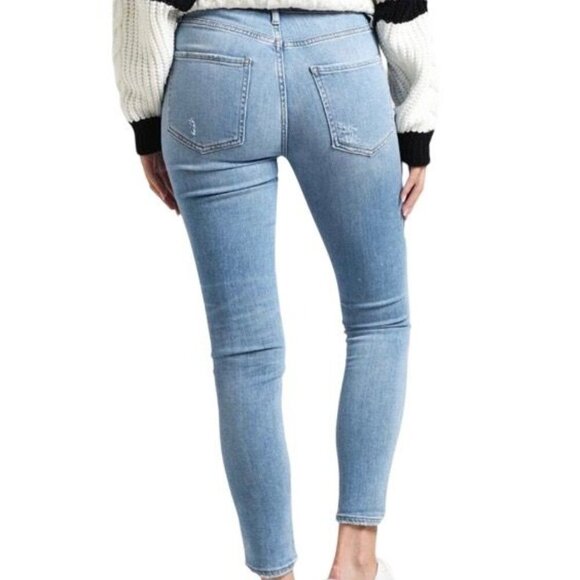 Agolde Sophie Mid-Rise Skinny Jeans Womens Size 26 Blue Denim - Picture 2 of 8